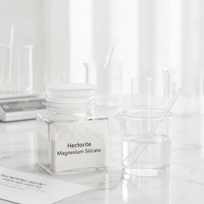 Hectorite Magnesium Silicate Adsorbent with Thixotropic Thickening and Adsorption Properties for Cosmetic Gels